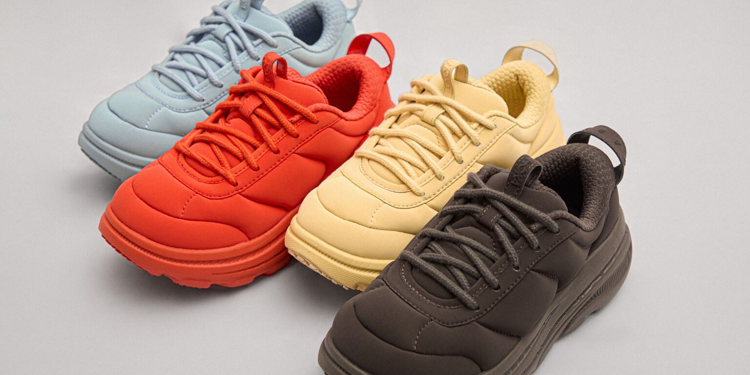 Official image for Marni x HOKA co-designed BONDI B3LS sneakers