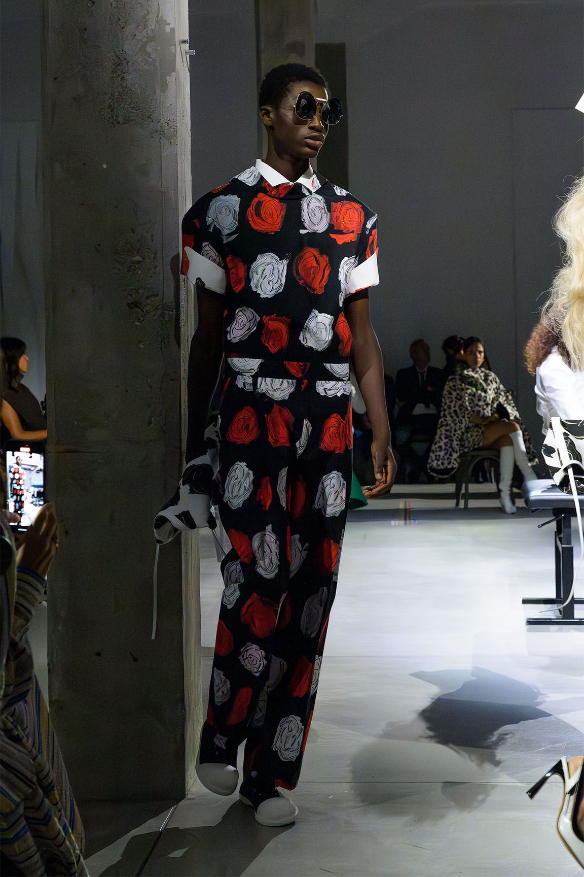 コート MARNI SS25 PRINTED DUSTERCOAT (SPMA0234SU UTC462 DIN99) Marni Printed Straight Duster Coat | Neiman Marcus