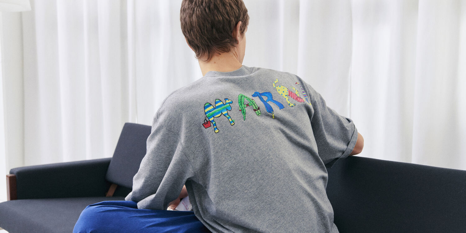 Graphic t-shirt marni essentials