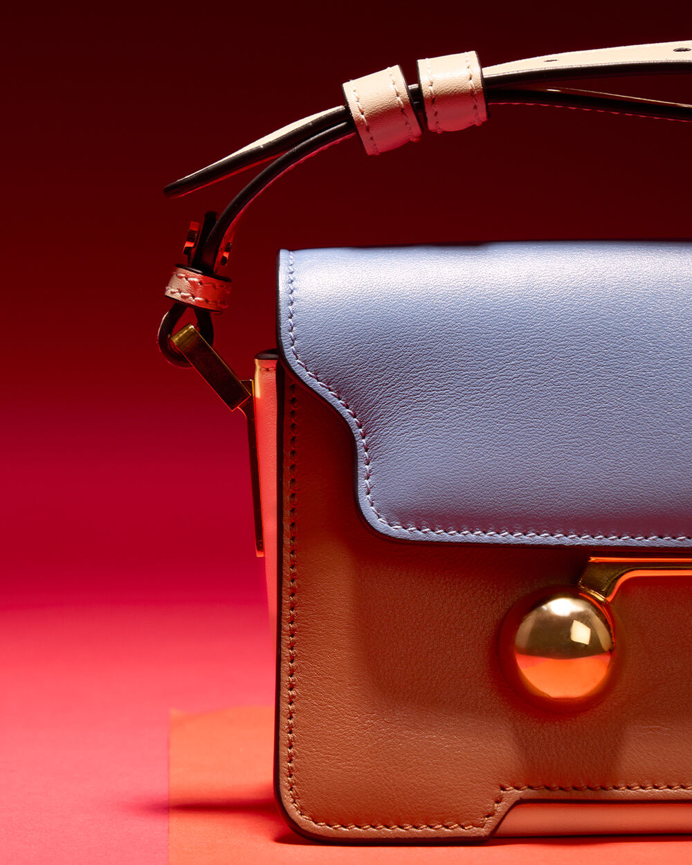 イエローブラッシュドアルパカ製スカーフ、フリンジ付き | Marni 