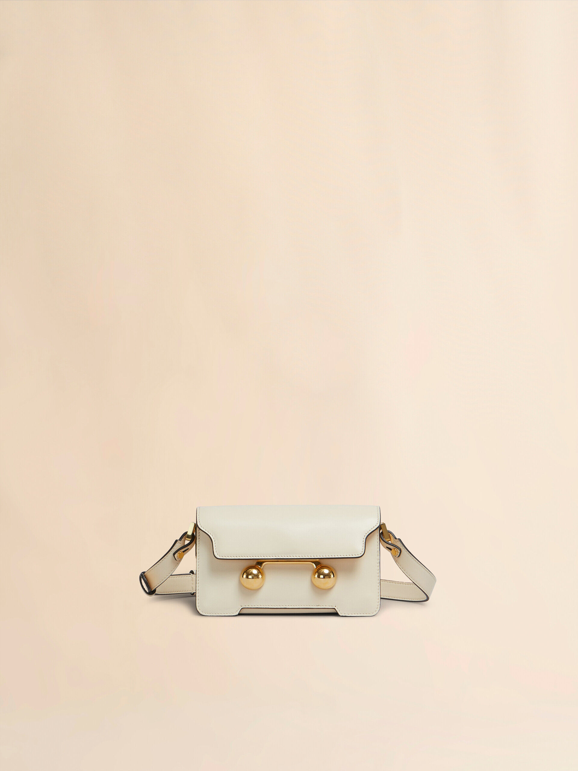 Cream leather Trunkaroo mini shoulder bag | Marni