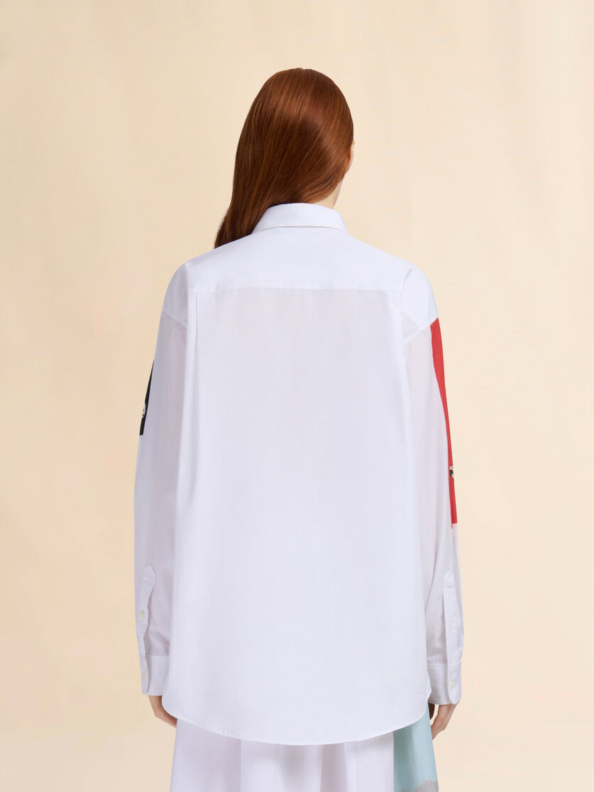 White poplin shirt - Shirts - Image 3