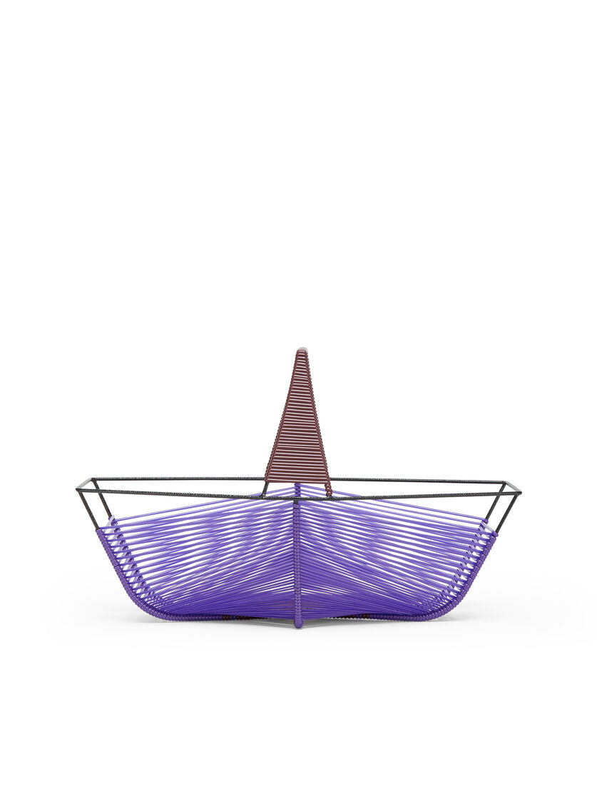 MARNI MARKET iron hexagonal fruit holder in purple and brown - Accessories - Image 3