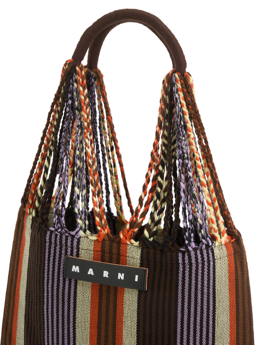 MARNI MARKET ポリエステル ショッピングバッグ ハンモック風ハンドル付き グレー/ターコイズ/レッド - ハンドバッグ - Image 4