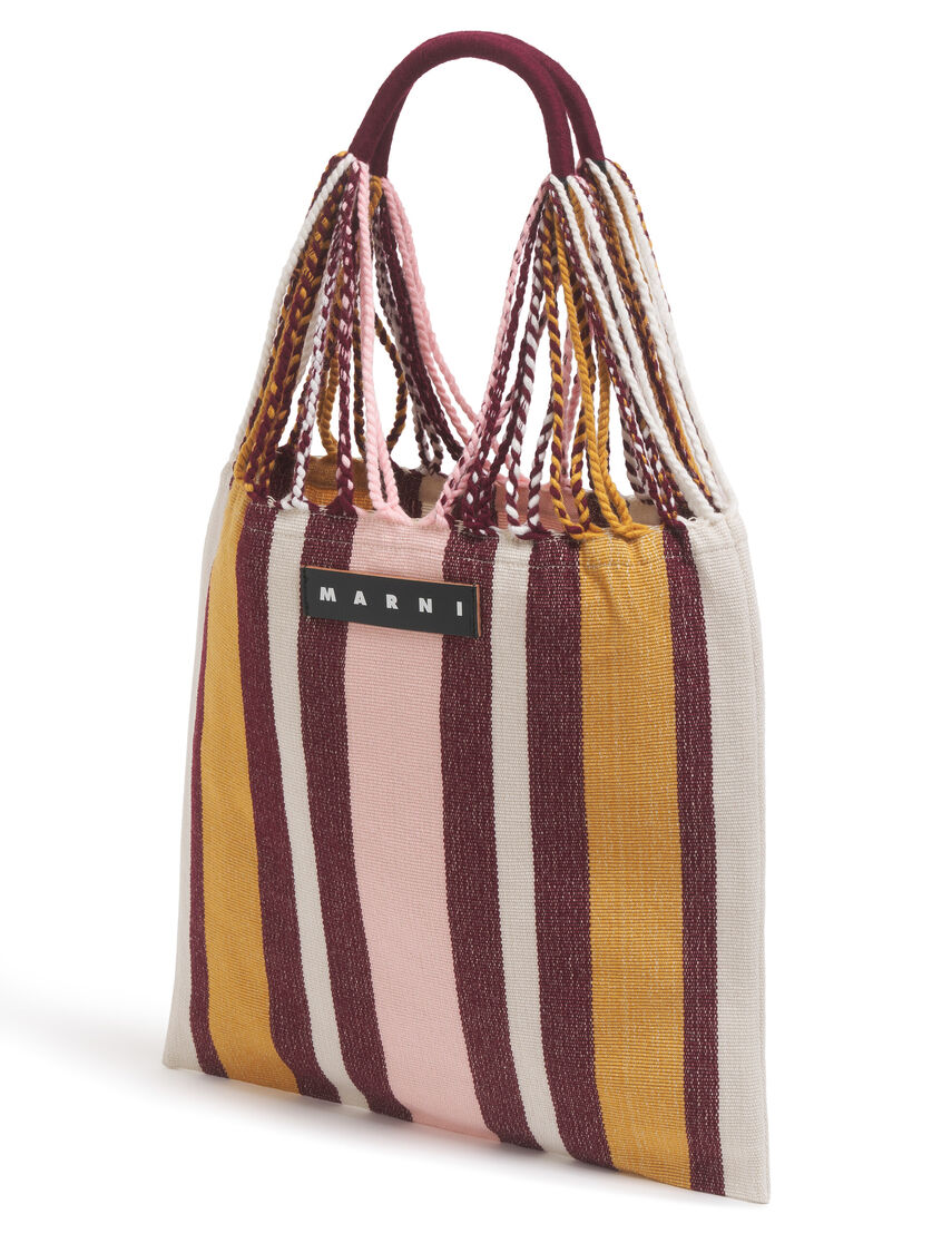 MARNI MARKET ポリエステル ショッピングバッグ ハンモック風ハンドル付き グレー/ターコイズ/レッド - ハンドバッグ - Image 4
