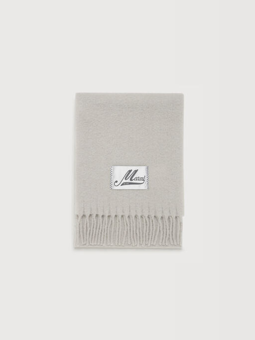 Grey alpaca scarf - Scarves