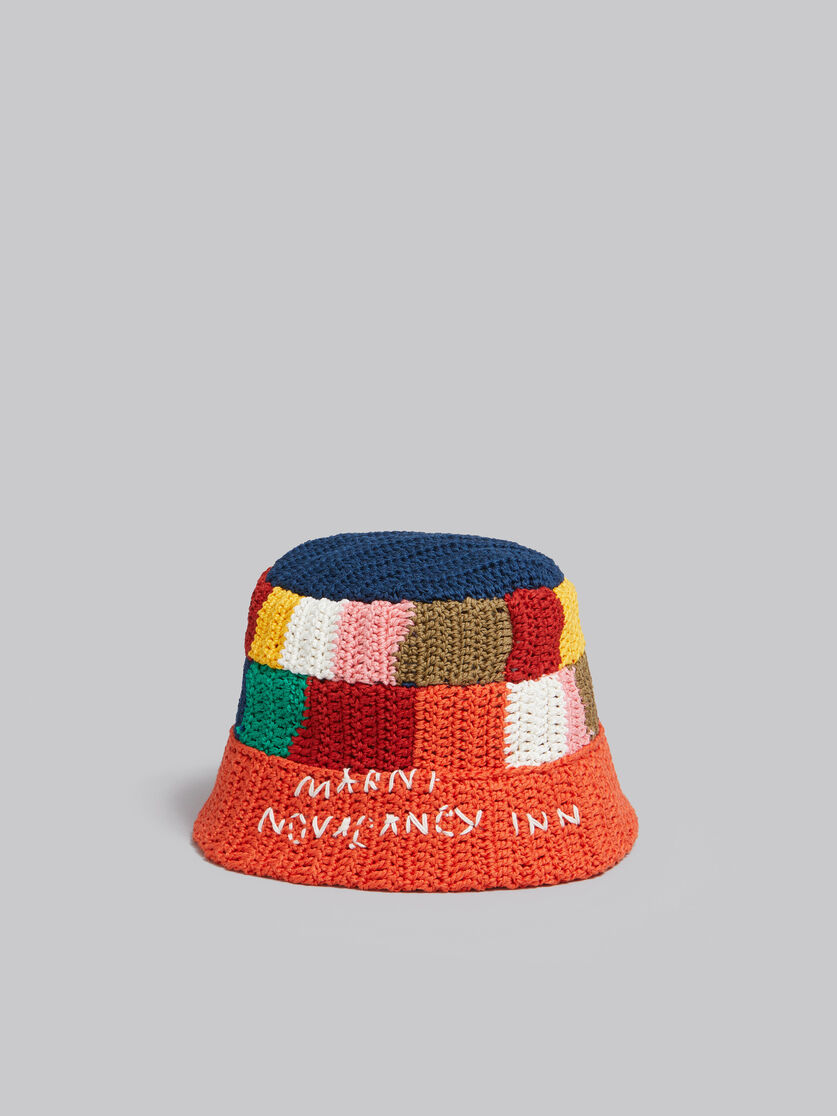 Marni x No Vacancy Inn - Multicolour cotton-knit bucket hat | Marni