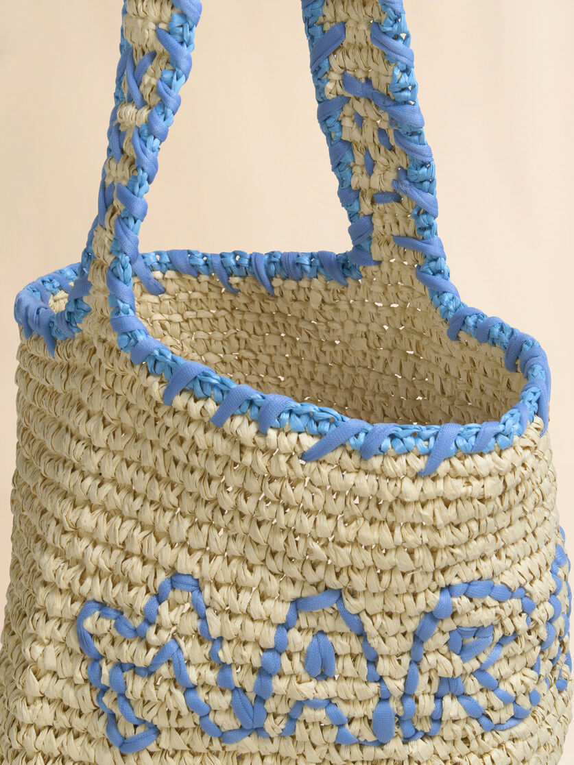 Natural raffia and red Nassa small hobo bag - Shoulder Bags - Image 4