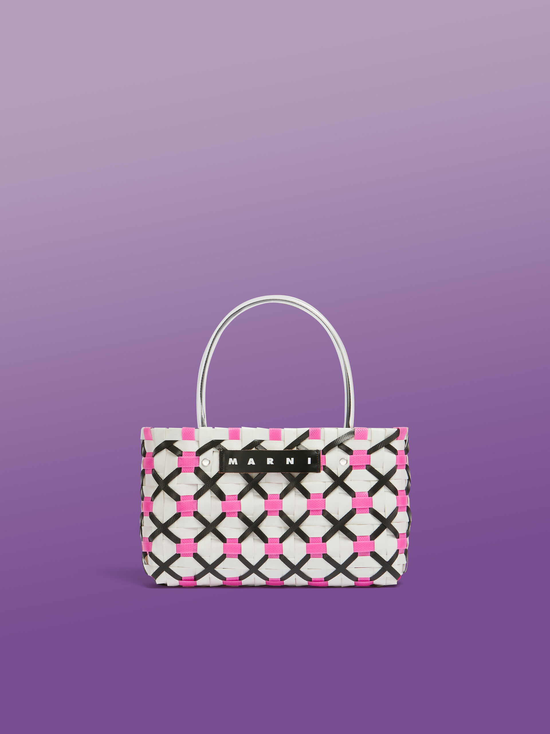 アイボリー(リリーホワイト) MARNI MARKET クリスクロス トート