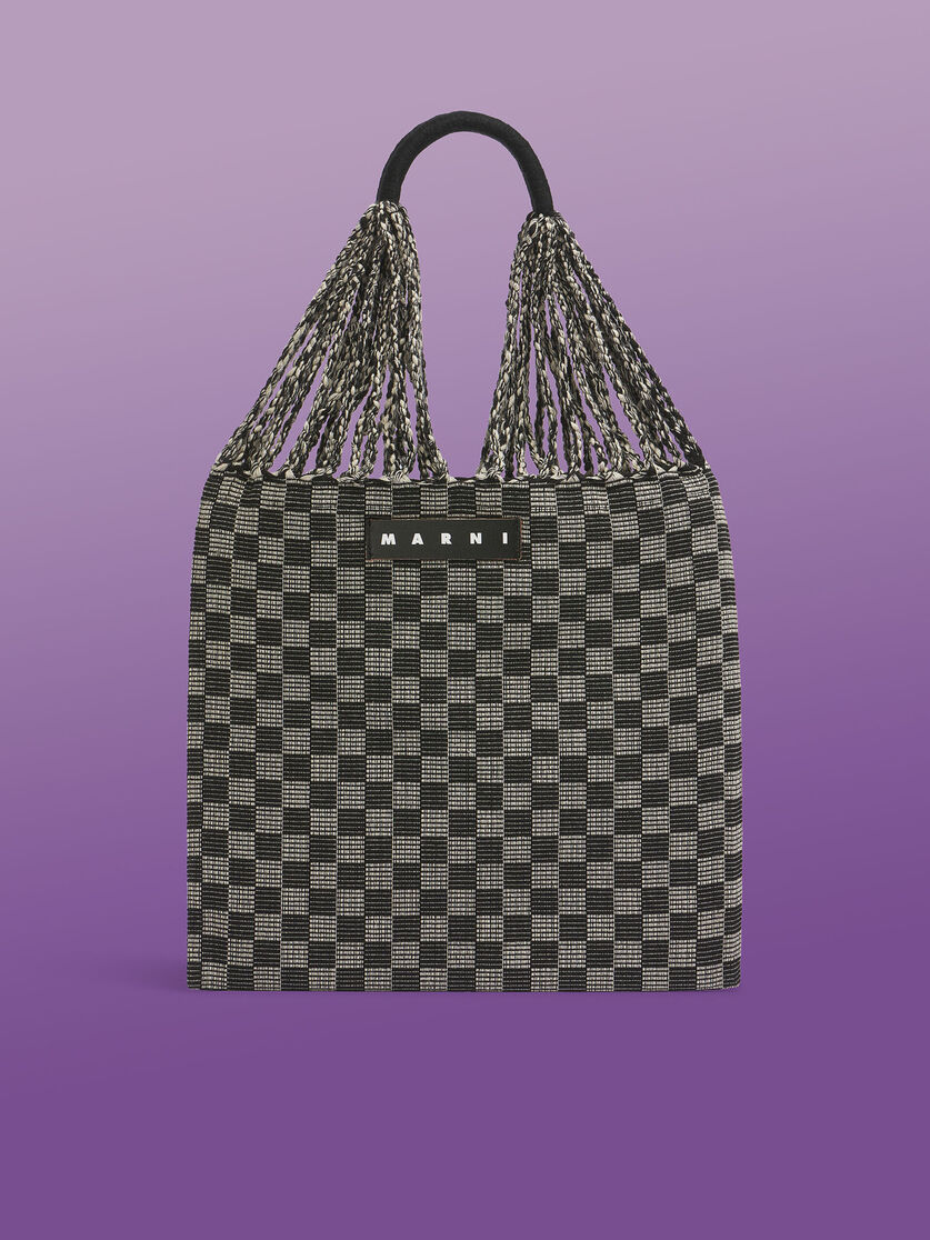 ホワイト MARNI MARKET CHECKERBOARD HAMMOCK BAG - ショッピングバッグ - Image 1