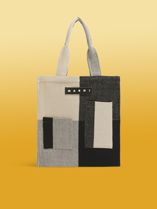 ブラック MARNI MARKET POCKET BAG - ショッピングバッグ
