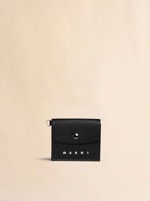 ブラック ミニウォレット - 財布