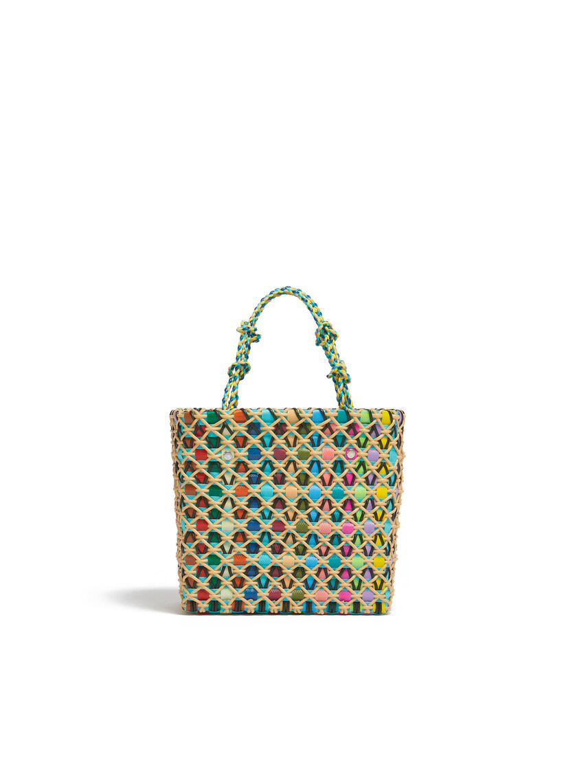 Green multicolour MARNI MARKET CAKE BASKET bag | Marni 