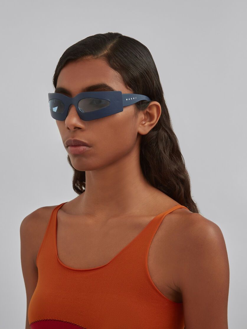 Yuma black leather sunglasses - Optical - Image 1