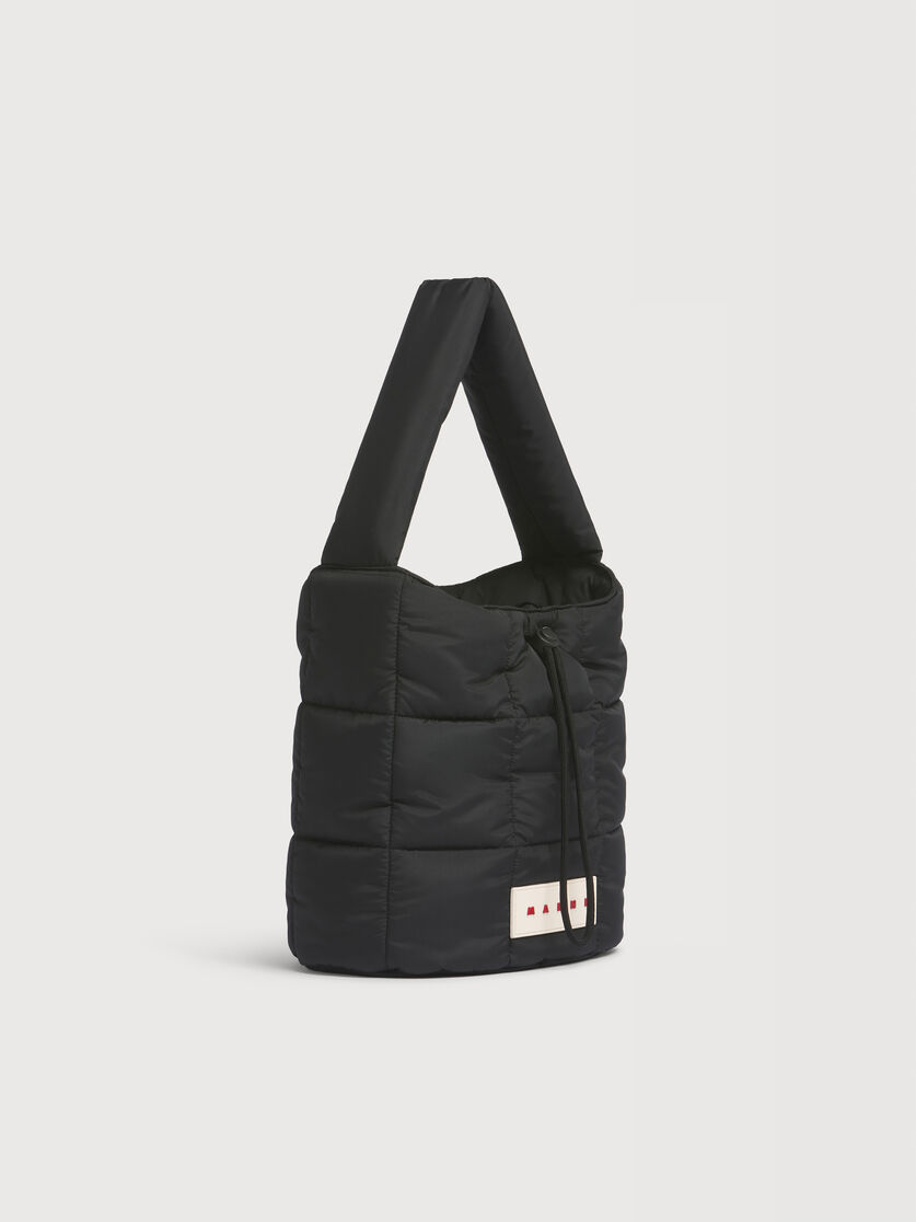 ブラック Puff バケットバッグ, Image 5