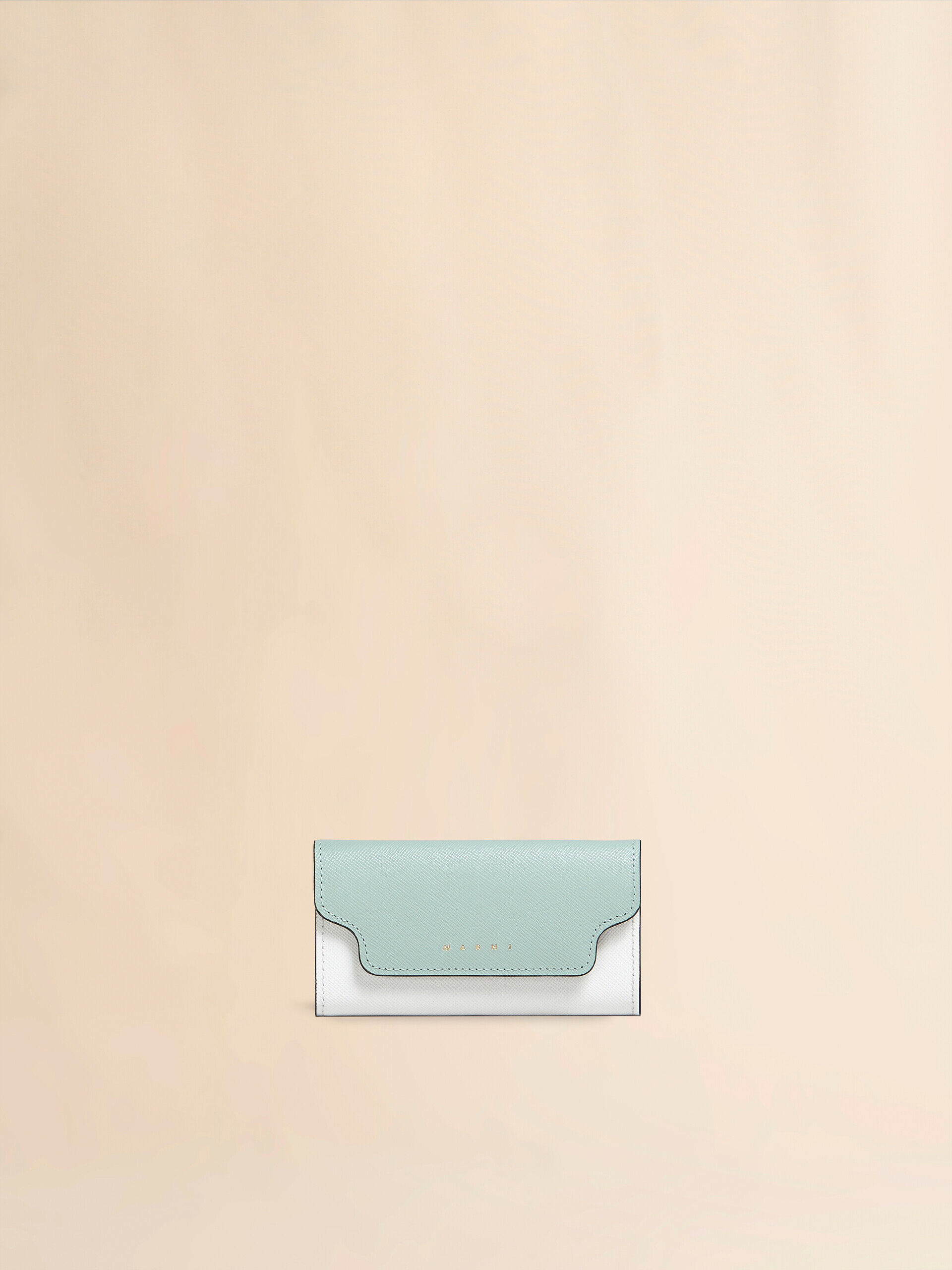 カラーブロック サフィアーノレザー製キーリング | Marni