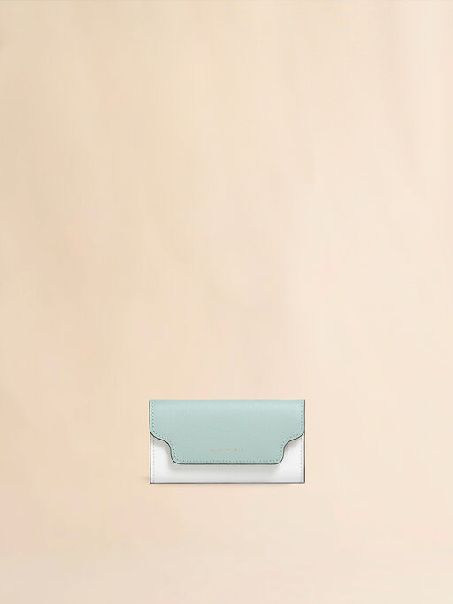 Colour block saffiano leather keyring - Key Rings
