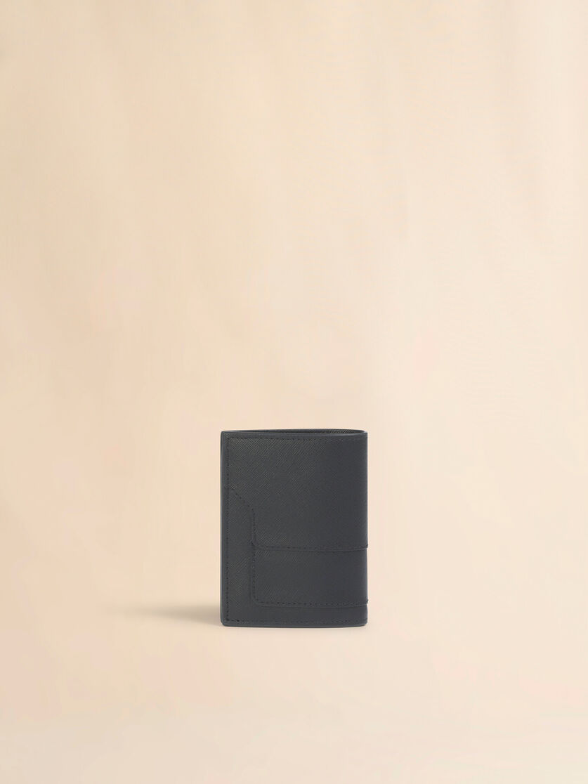 ブラック サフィアーノレザー二つ折りウォレット - 財布 - Image 3