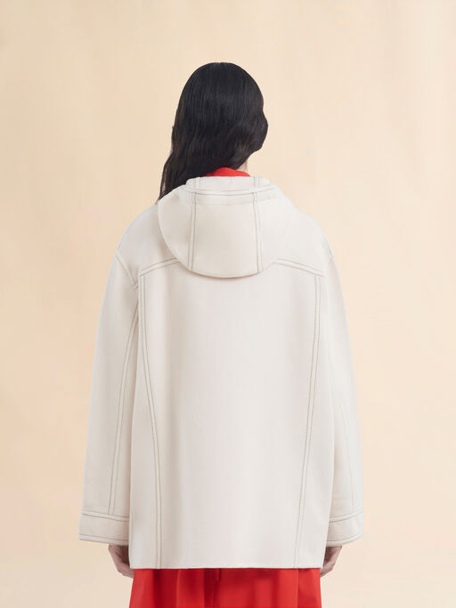 Felpa in lana cashmere bianco con ricamo Marni Symbol - Giacche
