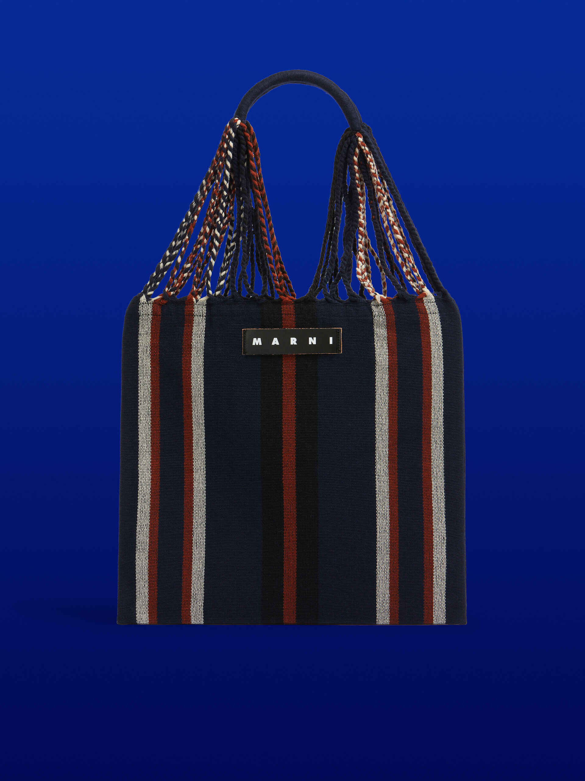 ダークブルー マルチカラー MARNI MARKET HAMMOCK クロシェ