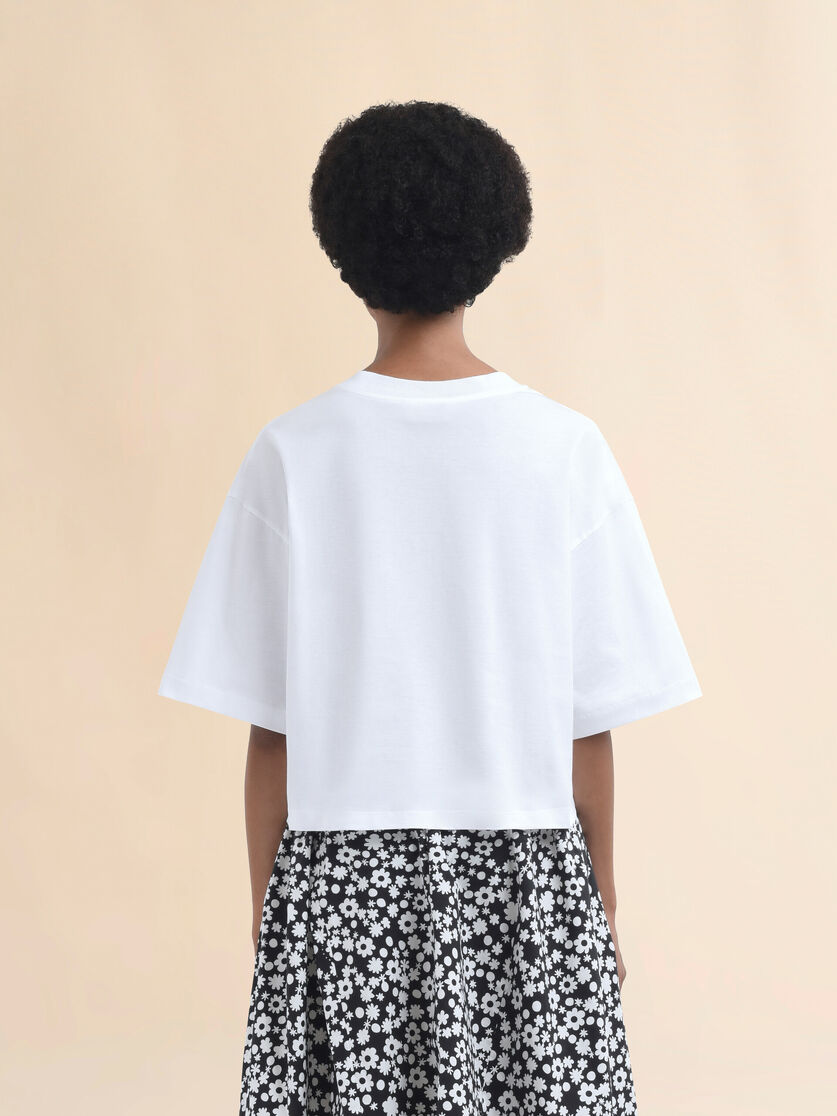 Daisy Garden print jersey cotton T-shirt - T-shirts - Image 3