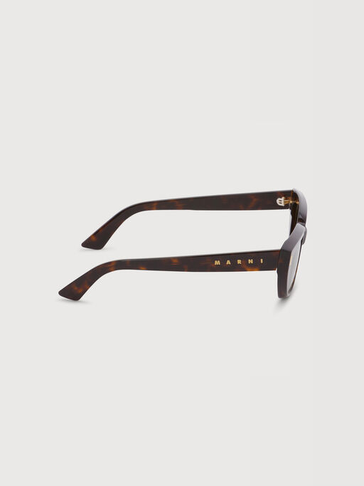 Tortoiseshell acetate Etezea sunglasses - Optical