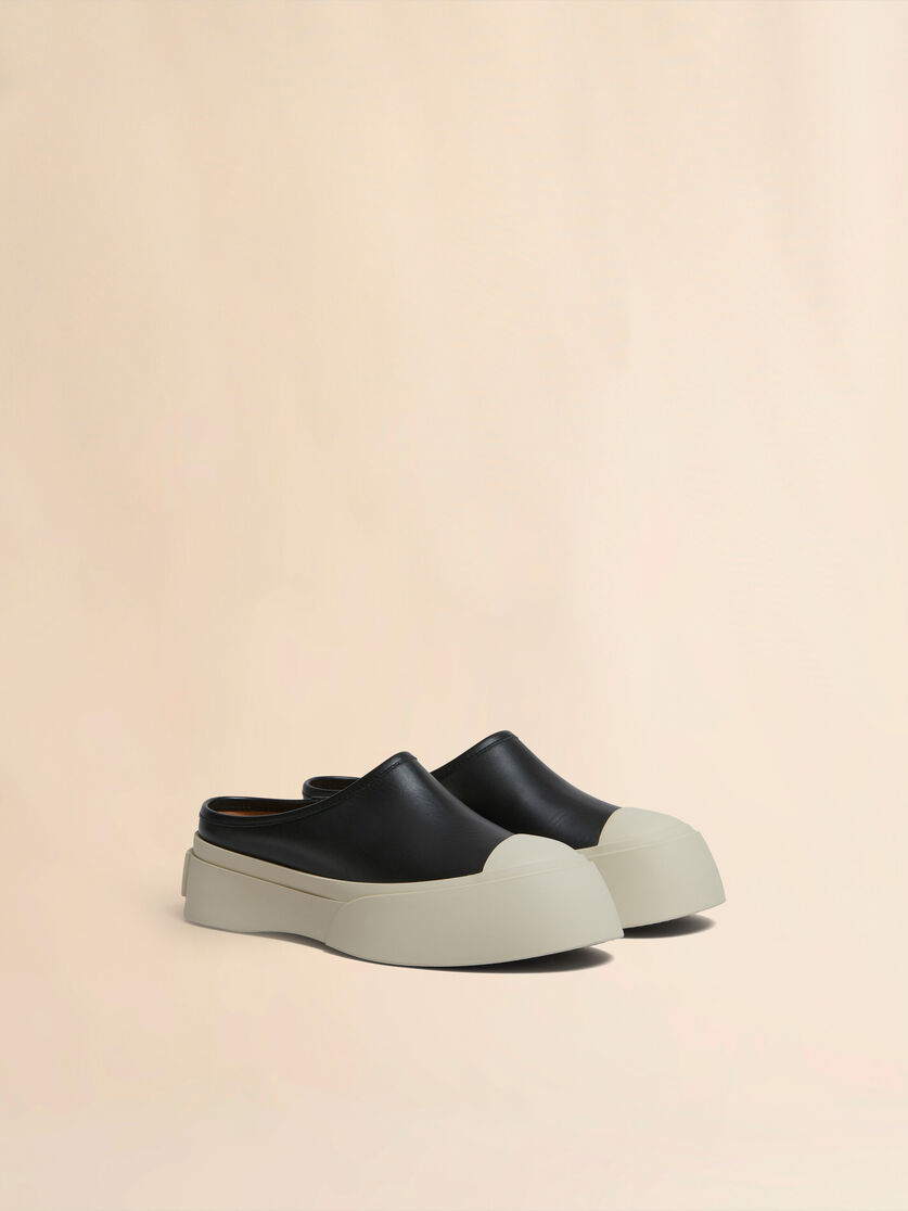 Grey leather Pablo sabot - Sneakers - Image 2