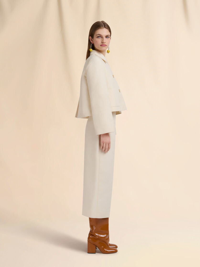 Cream cady jacket with pockets - Jackets - Image 6