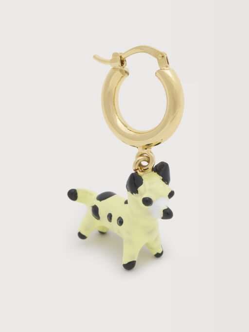 エナメル ドッグチャームピアス - イヤリング
