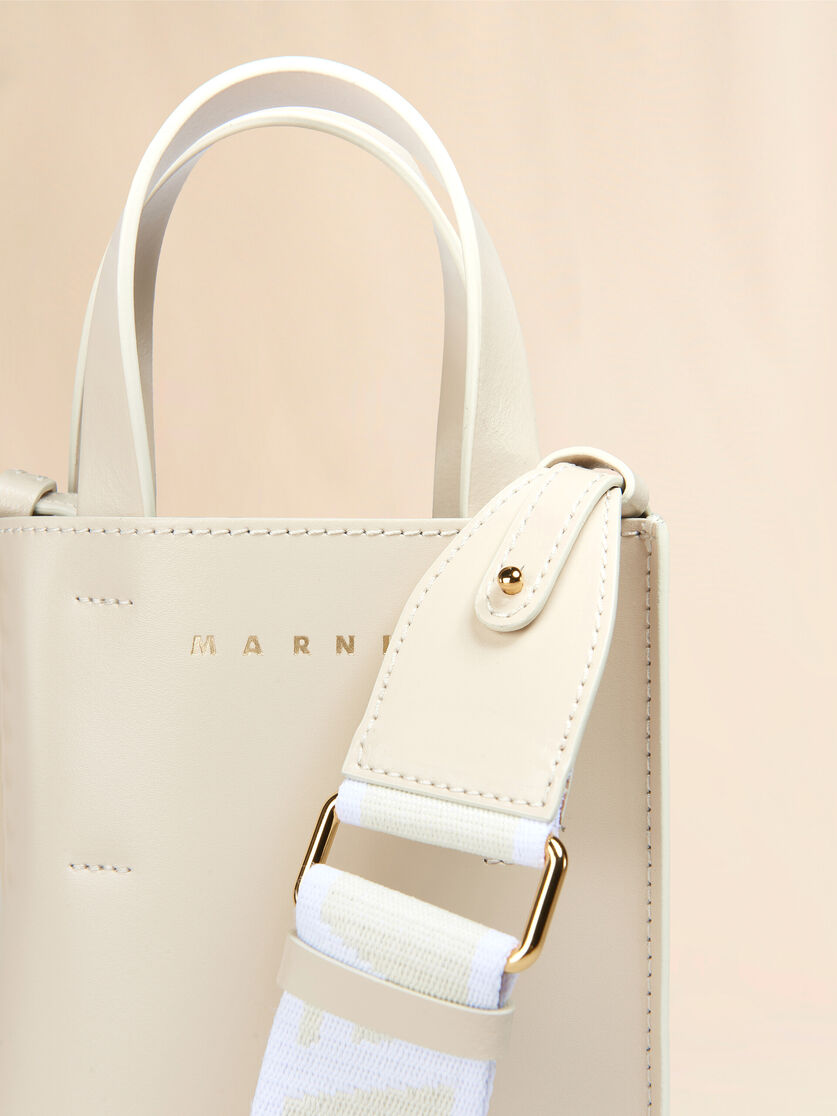 MUSEO nano bag in light blue leather - Shopping Bags - Image 4