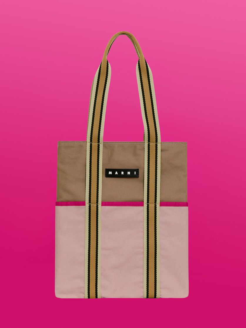 ローズパウダー MARNI MARKET Canvas Tote, Image 1