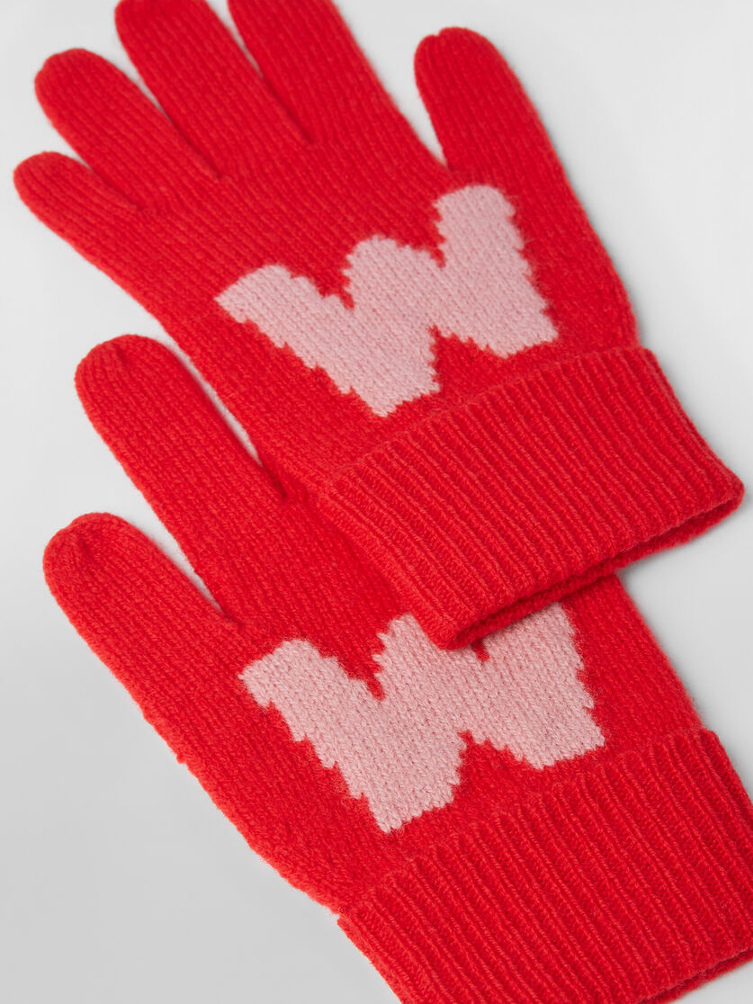 WOLLHANDSCHUHE MIT GROSSEM „M“ AUF DER VORDERSEITE - Handschuhe - Image 3
