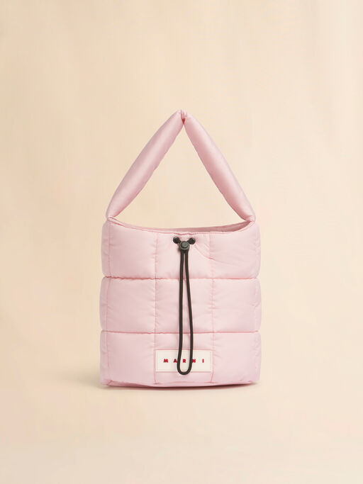ピンク Puff バケットバッグ - ショルダーバッグ