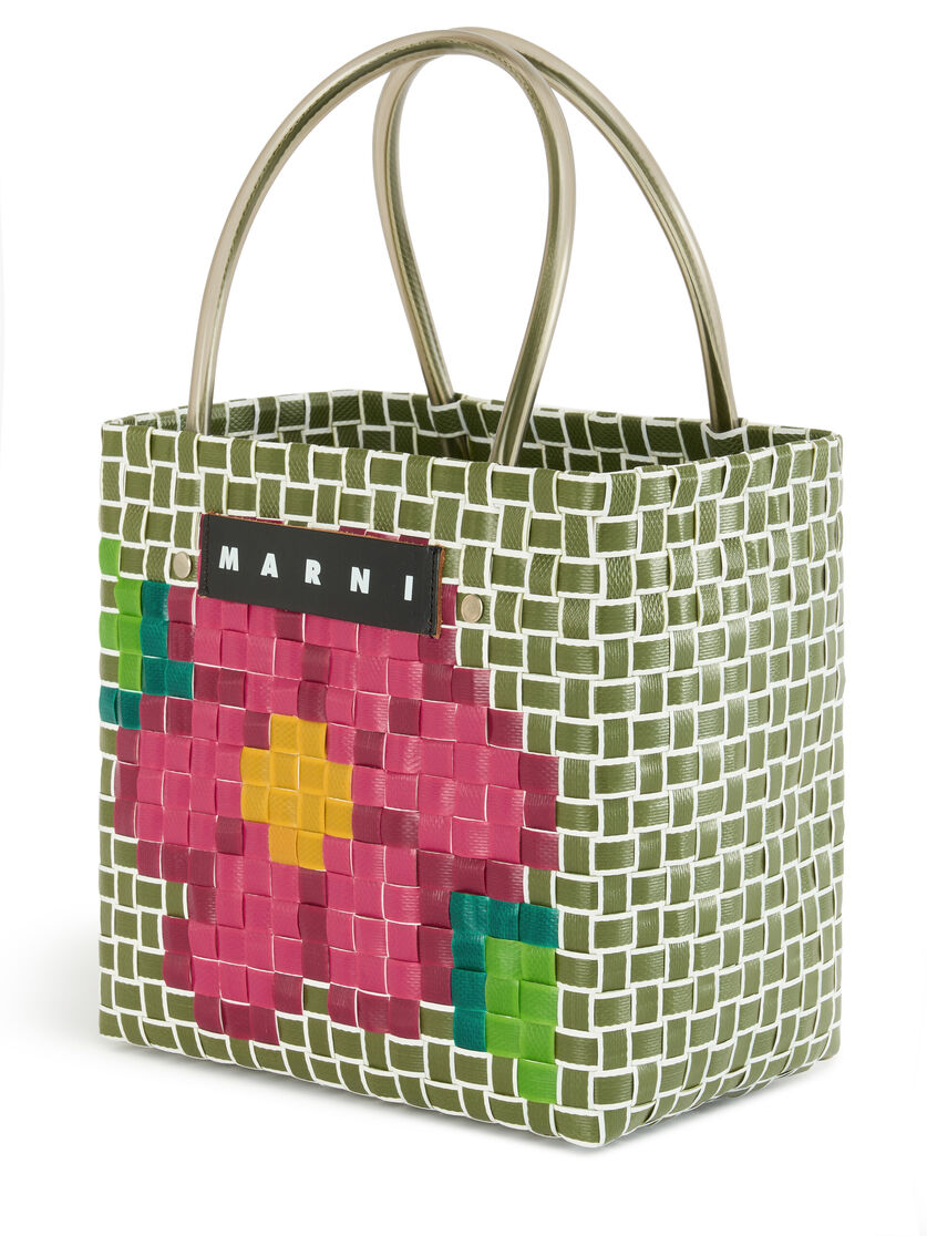 タイム MARNI MARKET FLOWER MINI BASKET BAG, Image 4
