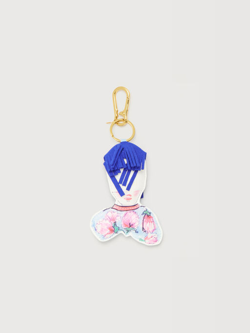 Multicolour coated fabric goggle lady keyring - Other accessories