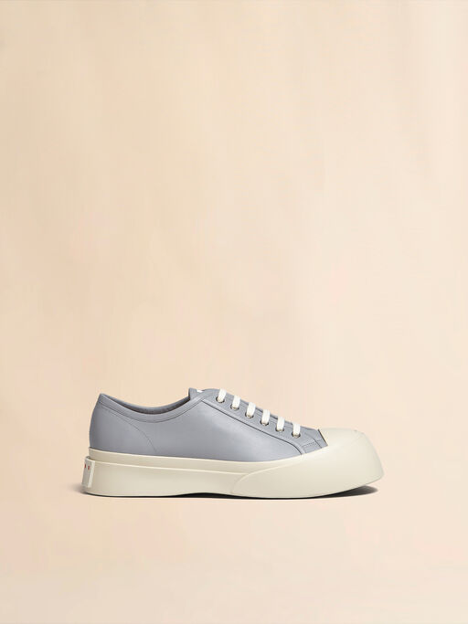 Grey nappa leather PABLO sneaker - Sneakers