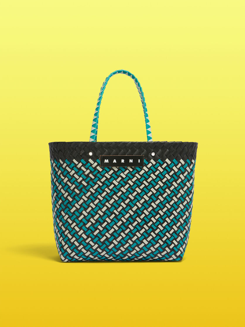 ブラック アウトライン MARNI MARKET ミディアムバスケットバッグ - ショッピングバッグ - Image 1