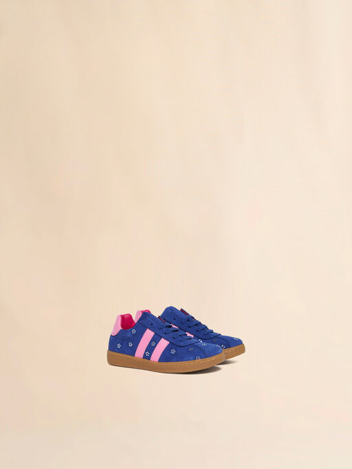 Blue and pink suede sneaker - Sneakers
