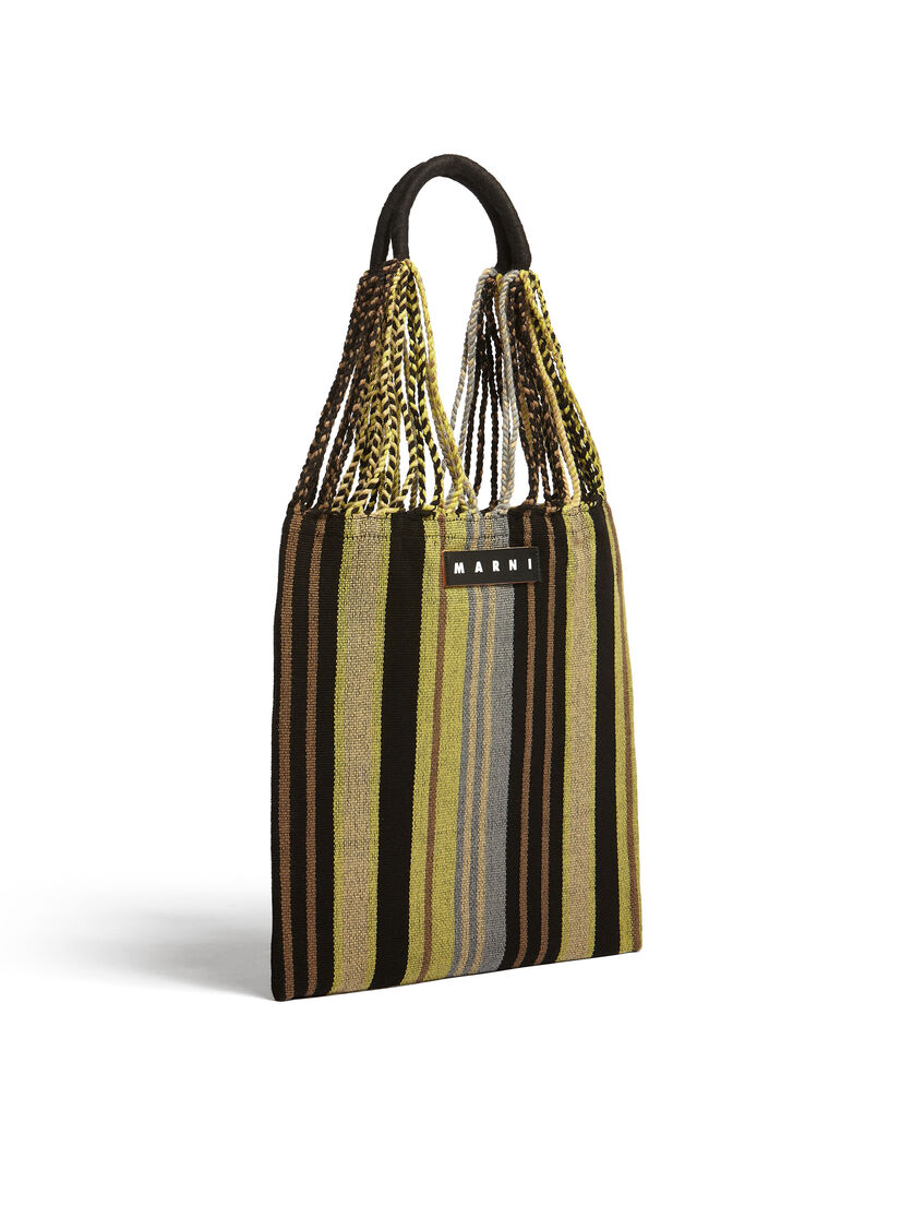 MARNI MARKET ポリエステル ショッピングバッグ ハンモック風ハンドル付き グレー/ターコイズ/レッド - ハンドバッグ - Image 2