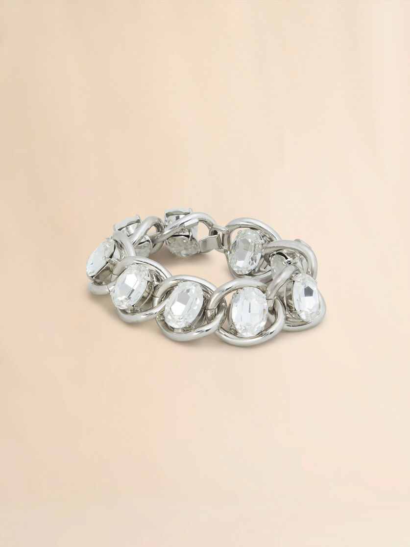 Chunky chain bracelet with rhinestones - Bracelets - Image 3