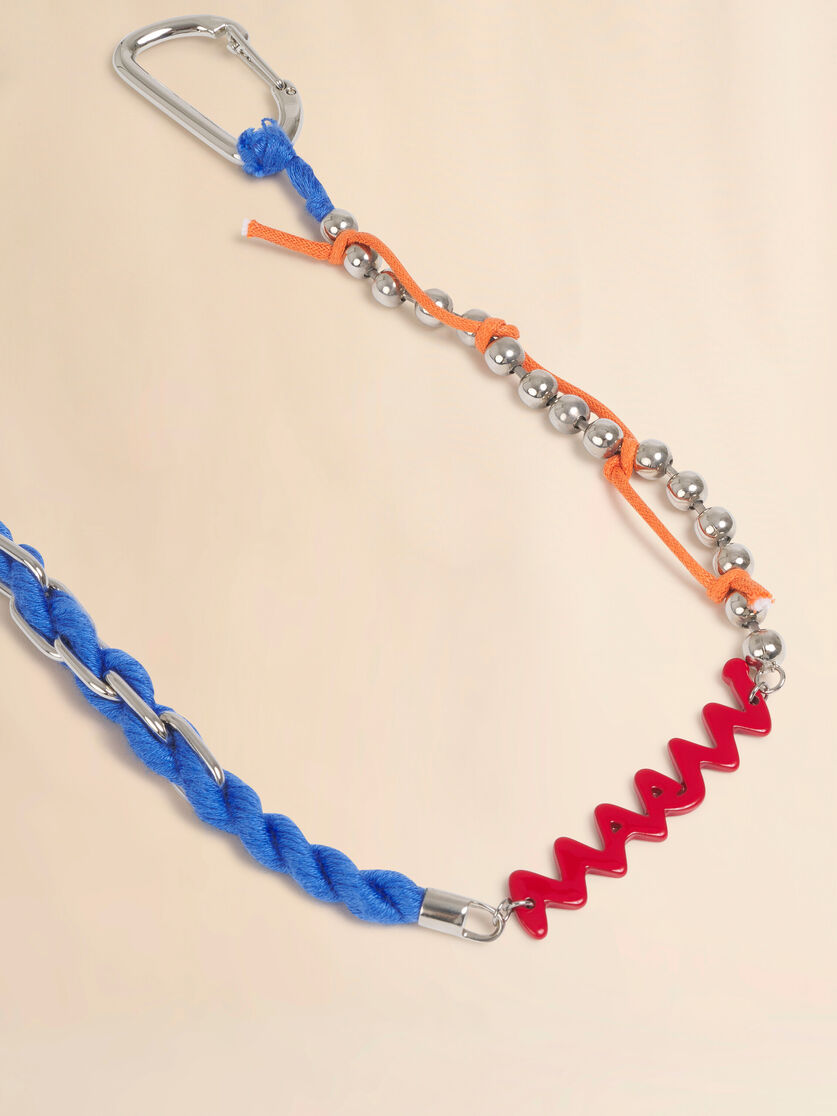 Red enamel Marni Symbol double hook charm, Image 3