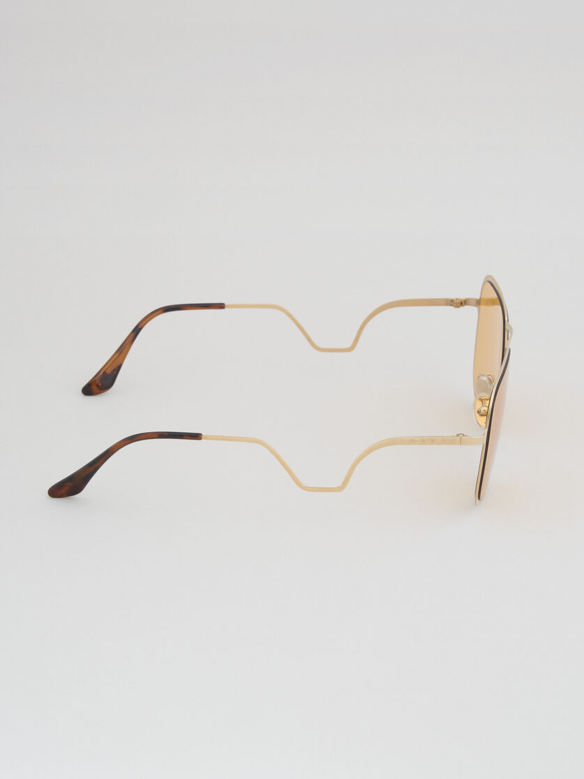 HA LONG BAY Sonnenbrille aus goldenem Metall - Optisch - Image 3