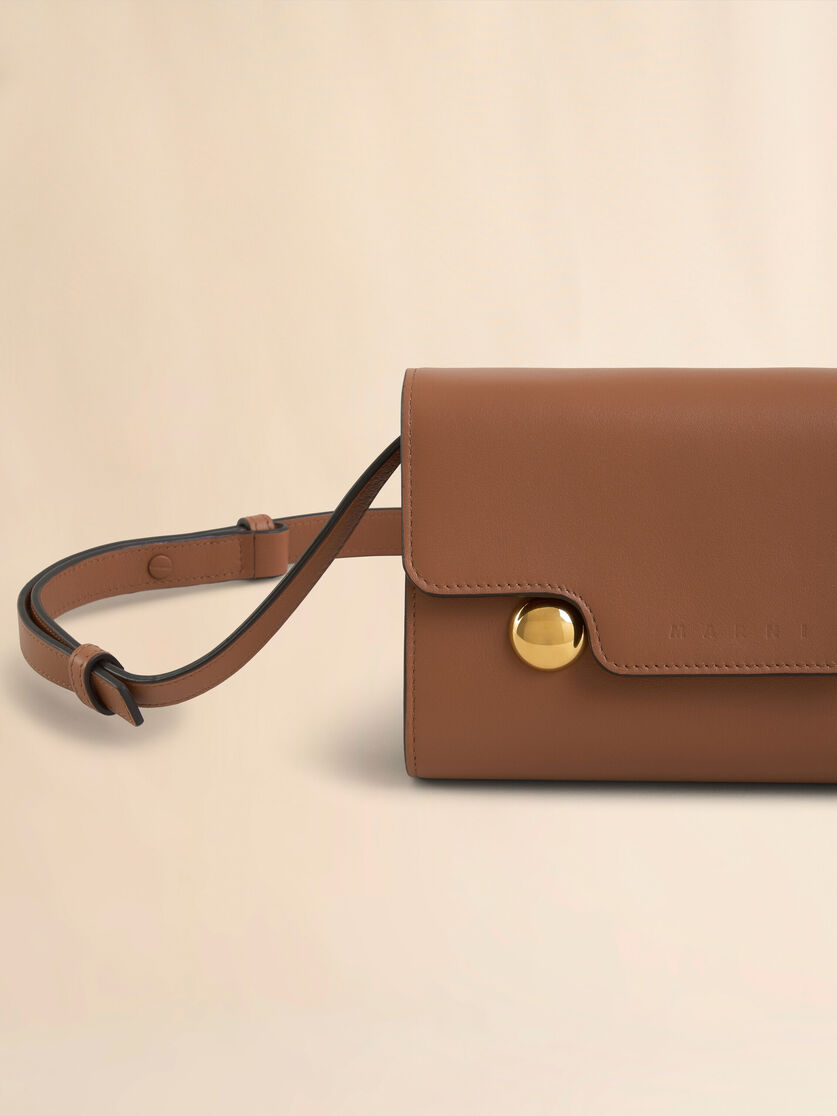 Light brown leather Trunkaroo clutch - Pochettes - Image 4