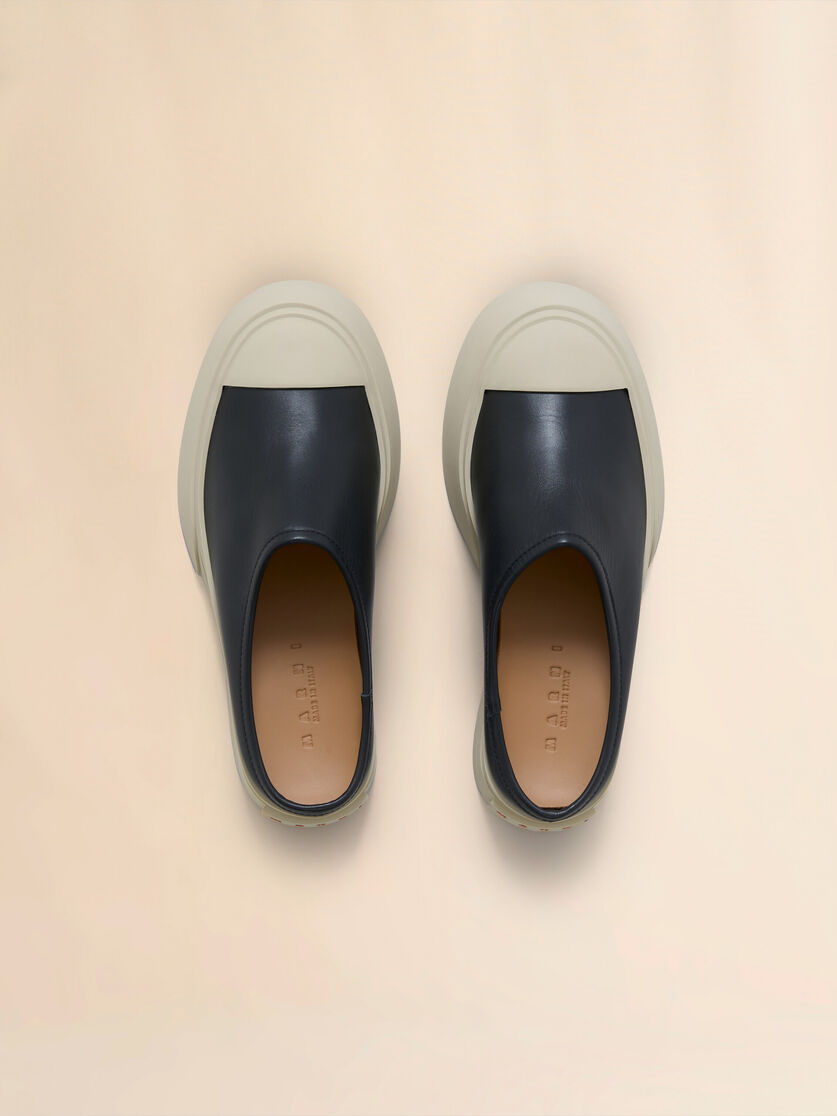 Grey leather Pablo sabot - Sneakers - Image 4