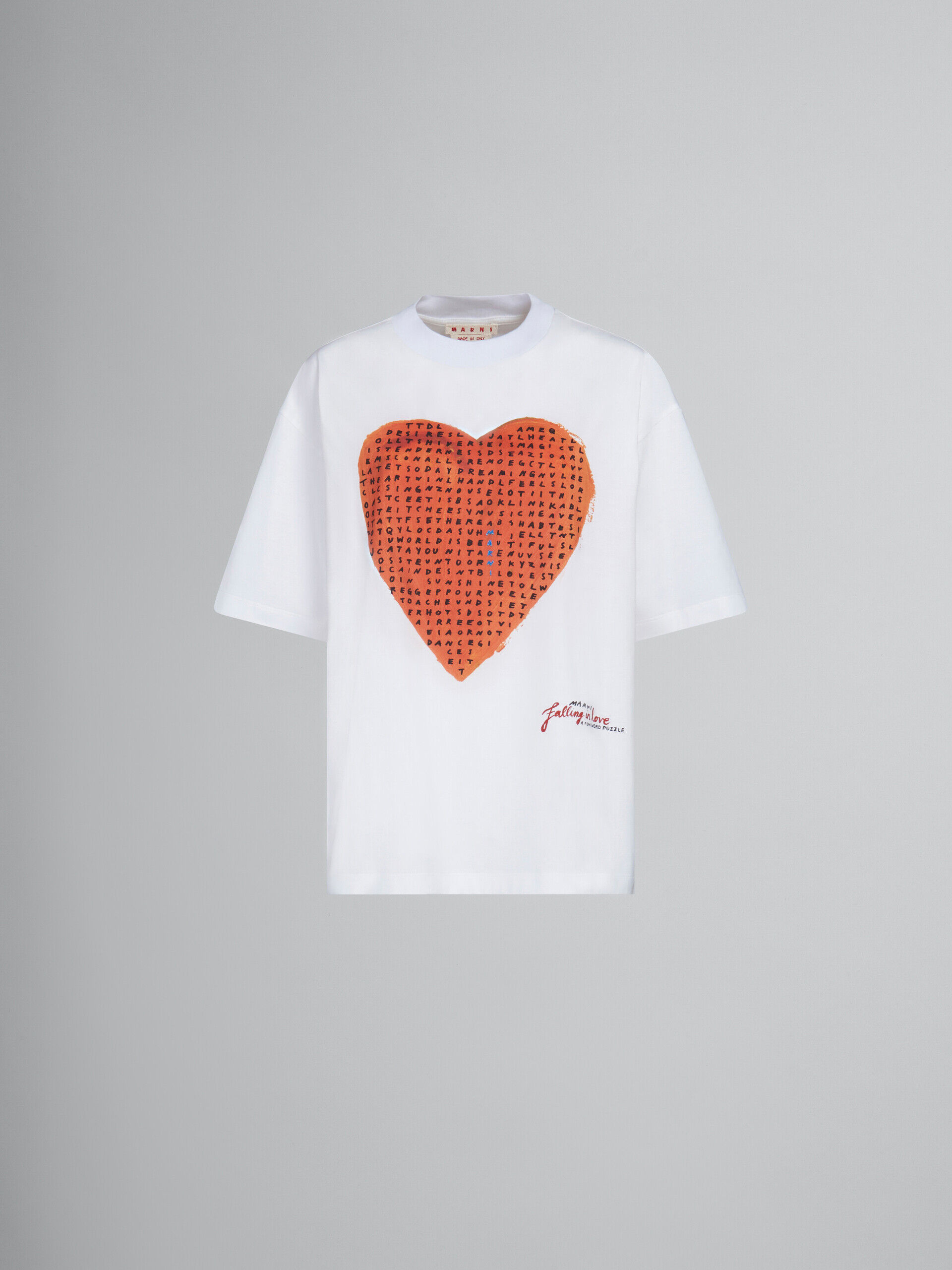 ホワイト wordsearch heartプリント Tシャツ | Marni