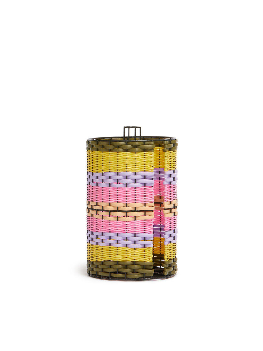 Pink And Purple Marni Market Woven Kitchen Roll Holder - Accessories - Image 2