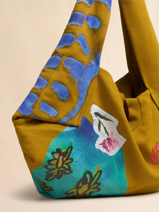 Mustard sweatshirt bag - Shopping Bags