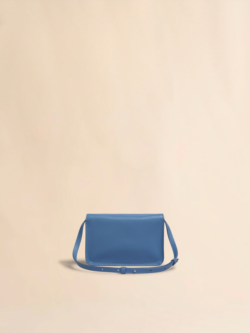 Blue leather shoulder bag with Marni Mending - Pochettes - Image 2