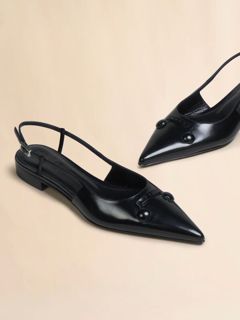 Pink leather Trunkaroo pointed toe slingback - Ballet Shoes - Image 4