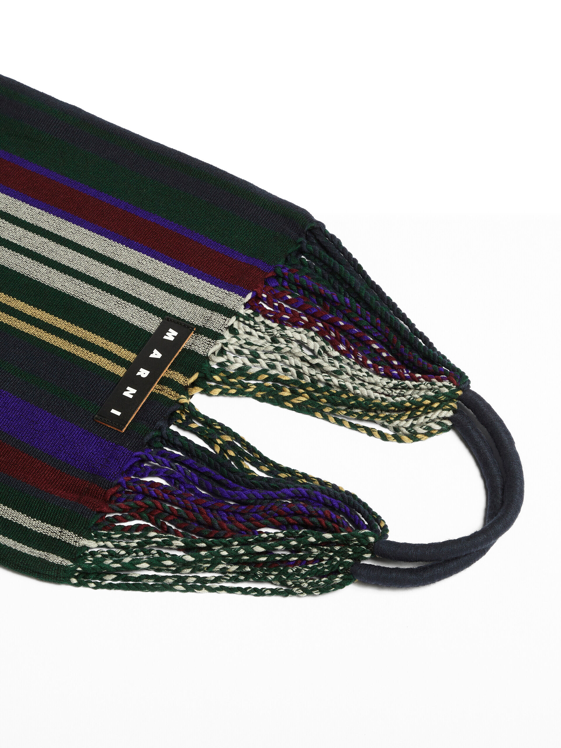 マルチカラー パープル クロシェ製 MARNI MARKET HAMMOCKバッグ | Marni